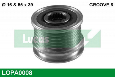 LUCAS ENGINE DRIVE lopa0008 -  Механизм свободного хода генератора